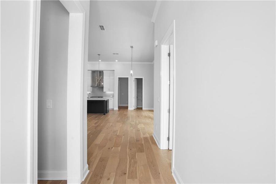 Spacious, unfurnished interior of a new home in Promenade at Sawnee Village, Cumming (Image 15).