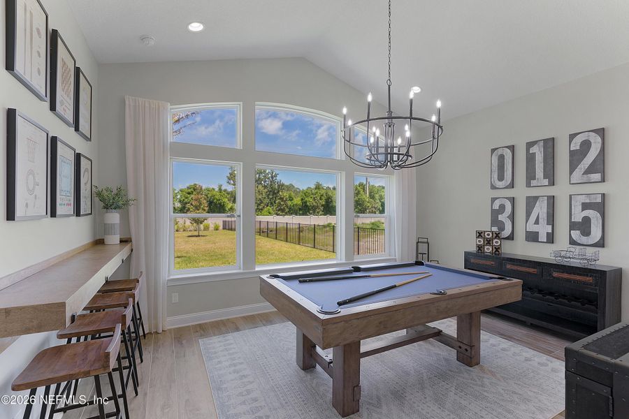 Furnished interior view inside a new home in , Fruit Cove (Image 13).