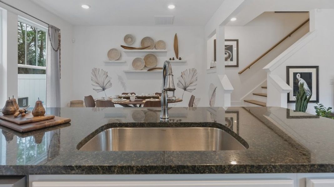 Furnished interior view inside a new home in Sidney Creek Townhomes, Zebulon (Image 10).