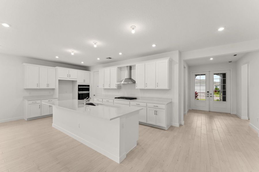 Furnished interior view inside a new home in Tradition - Telaro, Port St. Lucie (Image 8). Furnished interior view inside a new home in Tradition - Telaro, Port St. Lucie (Image 8).