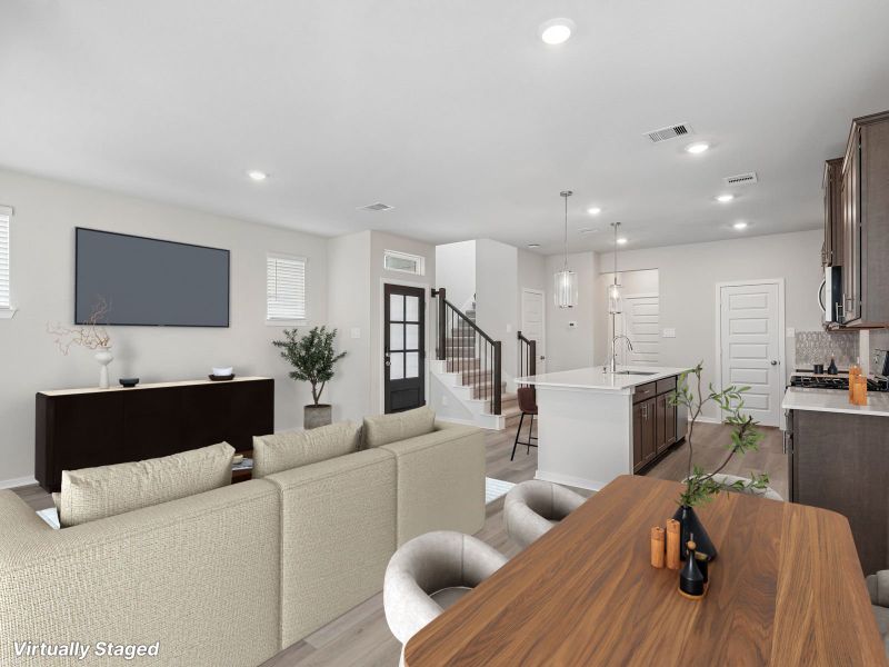 Furnished interior view inside a new home in Parkway Commons - City Series, Missouri City (Image 6).