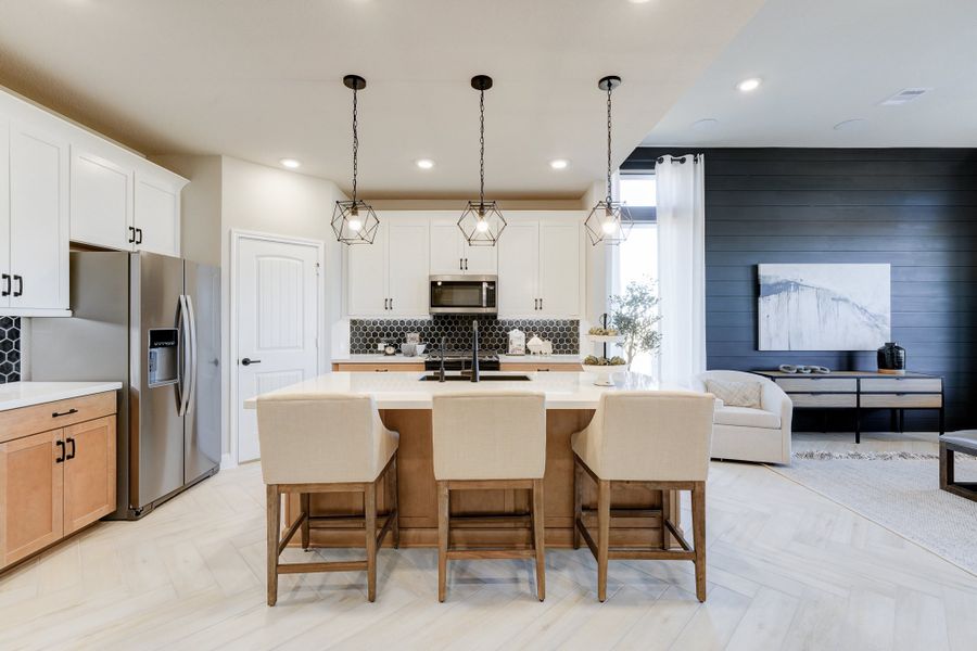 Representative furnished interior of a home built from the Messina by Beazer Homes in Elyson, Katy (Image 8).