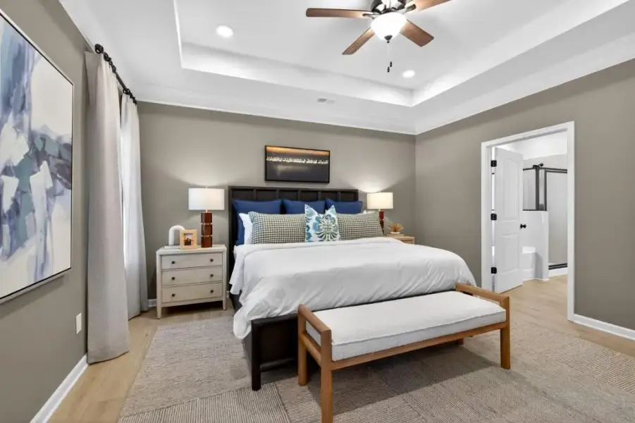 Furnished interior view inside a new home in Summerfield Place, Carrollton (Image 26). Furnished interior view inside a new home in Summerfield Place, Carrollton (Image 26).