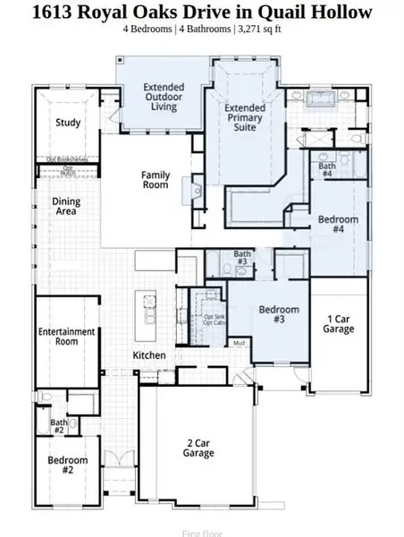 2D floor plan layout of this home in Quail Hollow, Rockwall, TX (Image 3). 2D floor plan layout of this home in Quail Hollow, Rockwall, TX (Image 3).