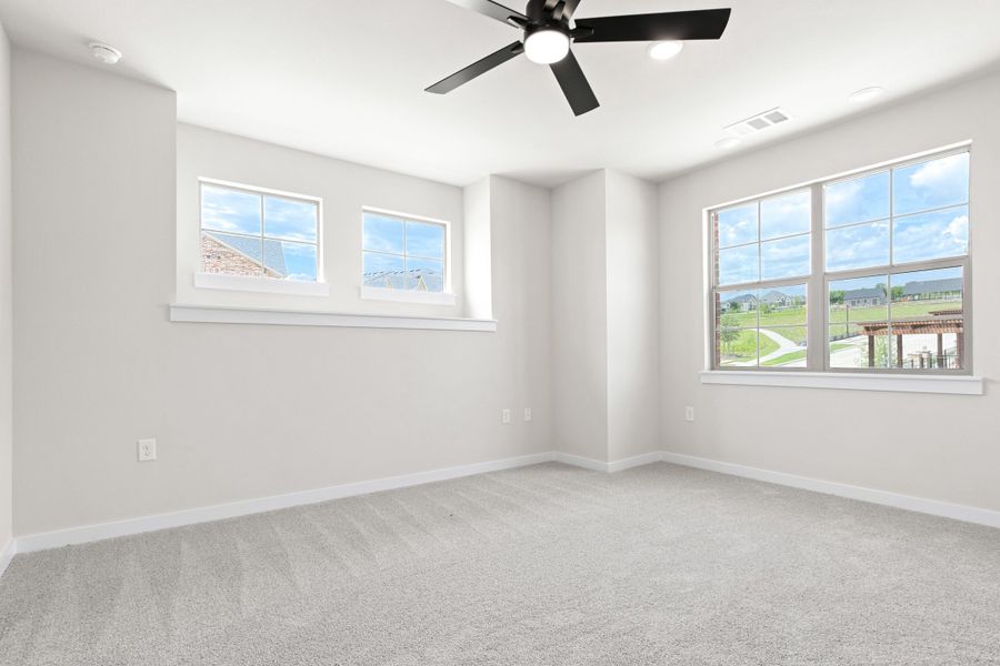 Spacious, unfurnished interior of a new home in The Tribute, The Colony (Image 37). Spacious, unfurnished interior of a new home in The Tribute, The Colony (Image 37).