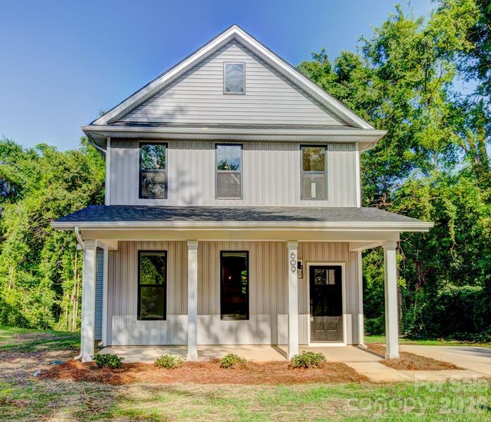 Front exterior of a new home in , Shelby, NC, highlighting curb appeal (Image 1). Front exterior of a new home in , Shelby, NC, highlighting curb appeal (Image 1).