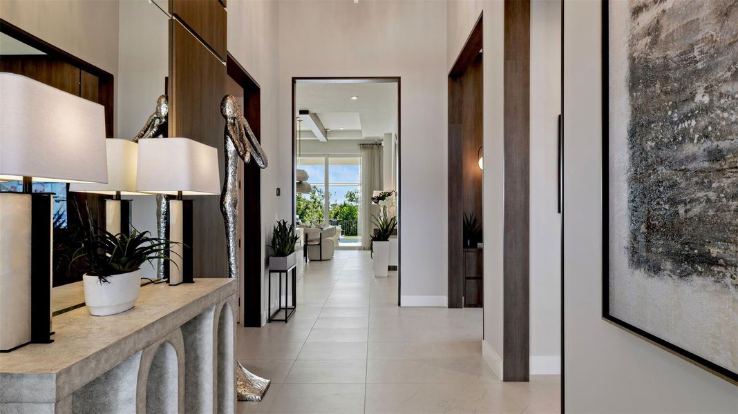 Furnished interior view inside a new home in L'Ambiance at Avenir, Palm Beach Gardens (Image 12).