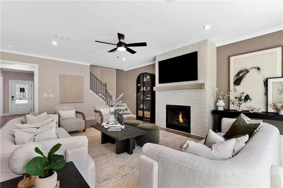Furnished interior view inside a new home in Berkeley Mill, Cumming (Image 6).
