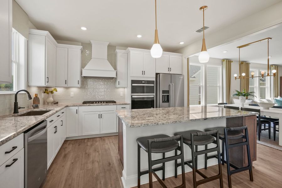 Furnished interior view inside a new home in Carolina Riverside, Belmont (Image 8).