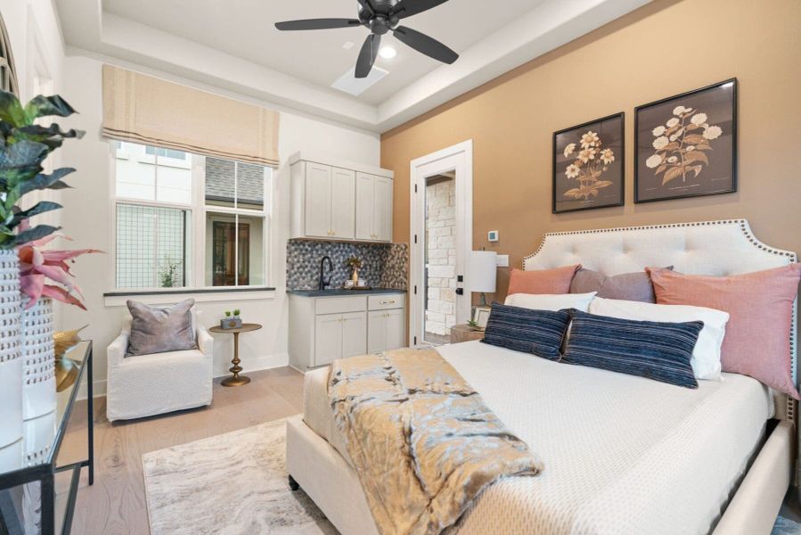 Furnished interior view inside a new home in Parmer Ranch Cottages, Georgetown (Image 18). Furnished interior view inside a new home in Parmer Ranch Cottages, Georgetown (Image 18).