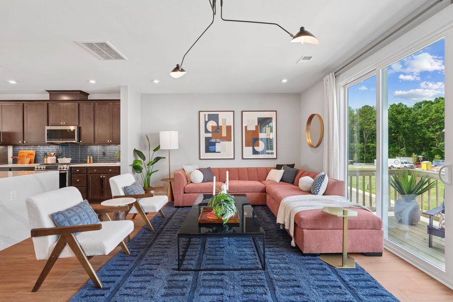 Representative furnished interior of a home built from the Holden by Tri Pointe Homes in The Grove at Latta Park, Durham (Image 3).