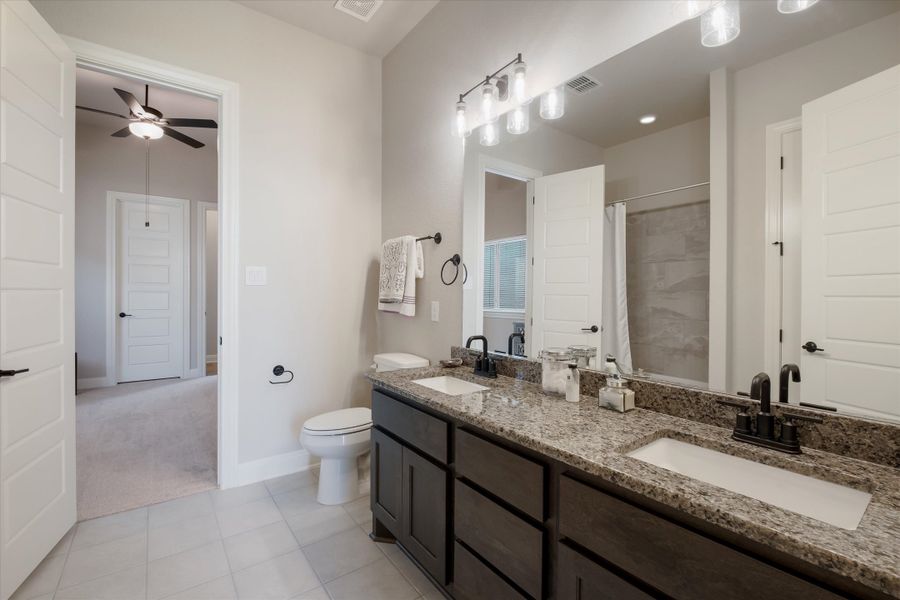 Furnished interior view inside a new home in Johnson Ranch, Bulverde (Image 29).
