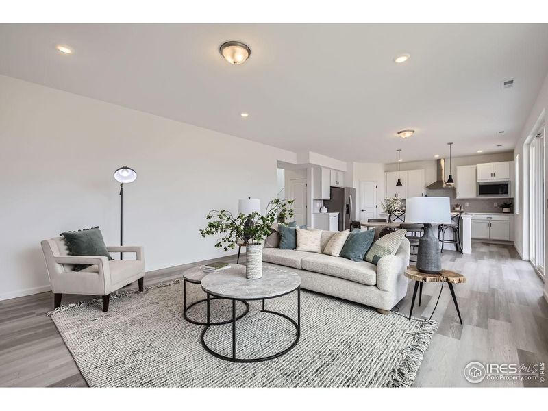 Furnished interior view inside a new home in Farmstead, Berthoud (Image 10). Furnished interior view inside a new home in Farmstead, Berthoud (Image 10).