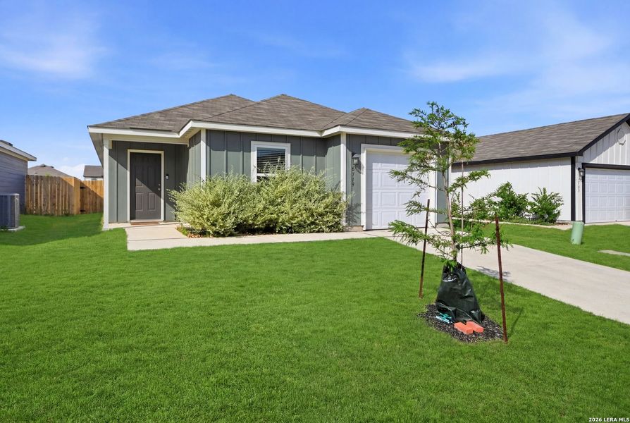 Front exterior of a new home in , San Antonio, TX, highlighting curb appeal (Image 1). Front exterior of a new home in , San Antonio, TX, highlighting curb appeal (Image 1).