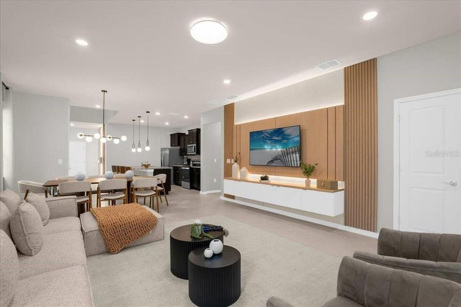 Furnished interior view inside a new home in , Clermont (Image 7).