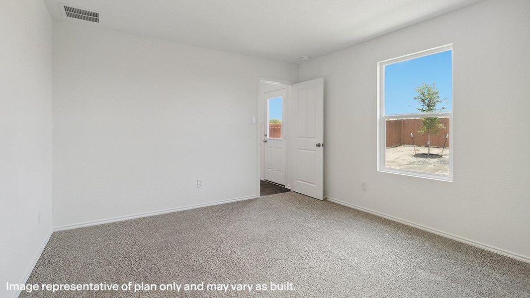 A well-lit room offering a clear view of the surrounding landscape. A well-lit room offering a clear view of the surrounding landscape.