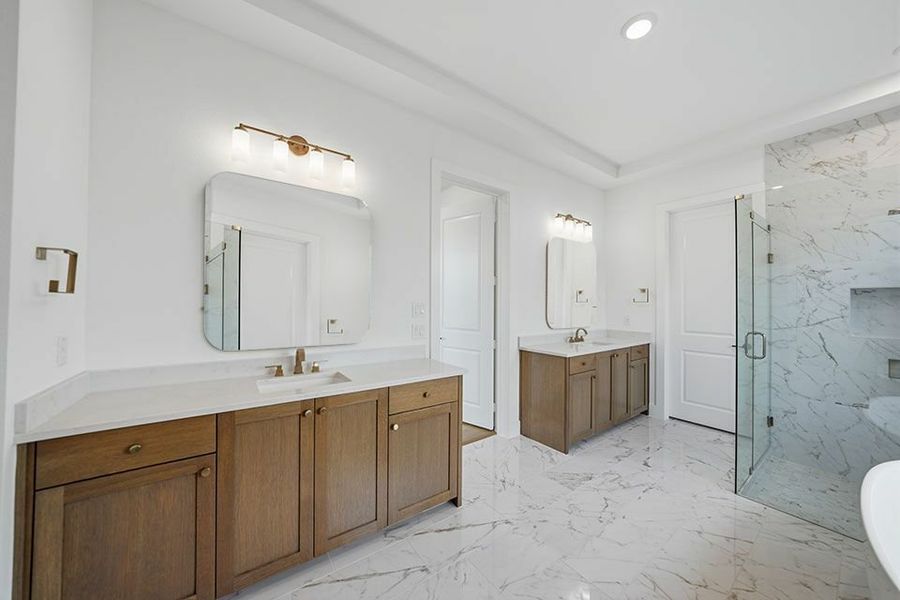 Furnished interior view inside a new home in Light Farms Graham/Reagan, Celina (Image 31).