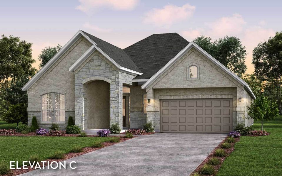 Representative exterior photo of a completed home built from the Capitola by CastleRock Communities in Sanctuary, Salado, TX (Image 14).