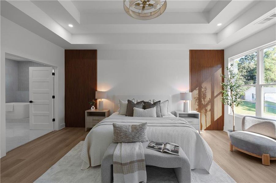 Furnished interior view inside a new home in , Atlanta (Image 57).
