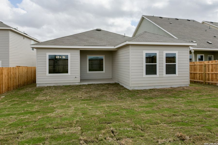 Exterior details and patio area of a home in The Wilder, Adkins (Image 3).