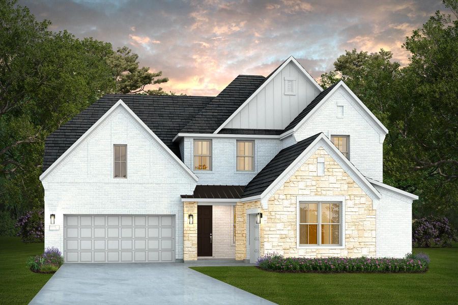 Representative exterior photo of a completed home built from the Gillett by Pulte Homes in Corley Farms, Boerne, TX (Image 22).