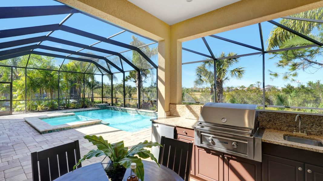 Representative exterior details of a home built from the Sanibel 2 by Neal Communities in Boca Royale Golf & Country Club at Wellen Park, Englewood (Image 25).