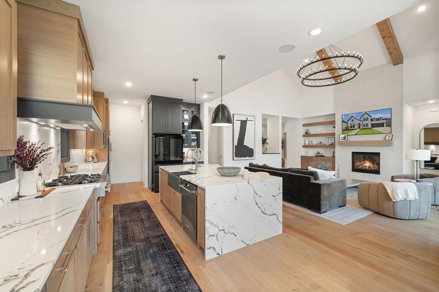 Furnished interior view inside a new home in Painted Tree 60' Series, McKinney (Image 9).