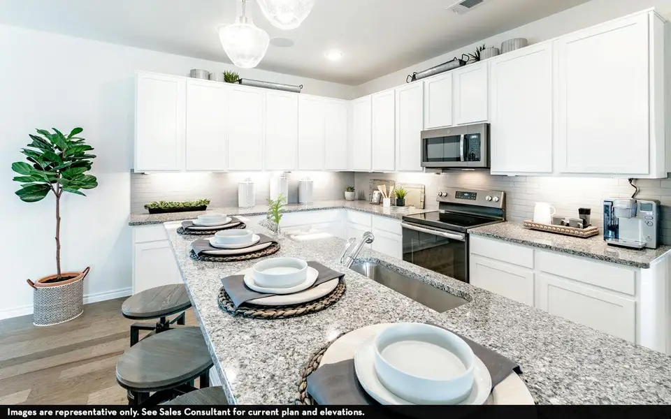 Furnished interior view inside a new home in Sunfield, Buda (Image 5).