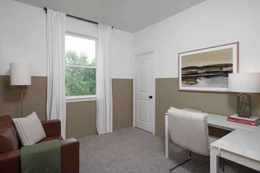 Representative furnished interior of a home built from the Wyatt by Ashton Woods in Collin Creek, Plano (Image 10).