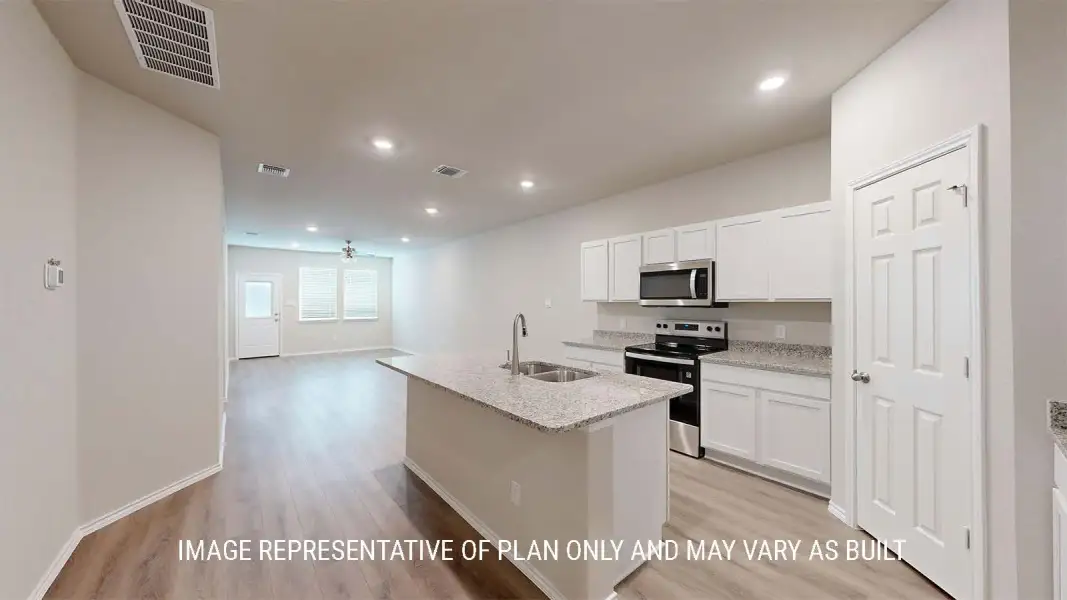 Furnished interior view inside a new home in The Terrace Duplexes, Temple (Image 6).