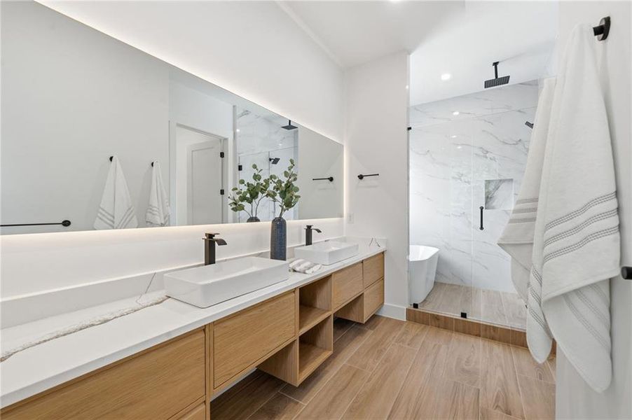Furnished interior view inside a new home in , Canton (Image 11).