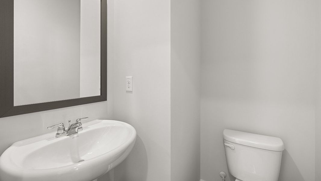 Representative furnished interior of a home built from the BELHAVEN by D.R. Horton in Northberry, Rome (Image 8).