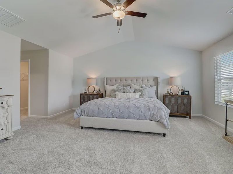 Furnished interior view inside a new home in Providence Station at Trolley Run, Aiken (Image 14).