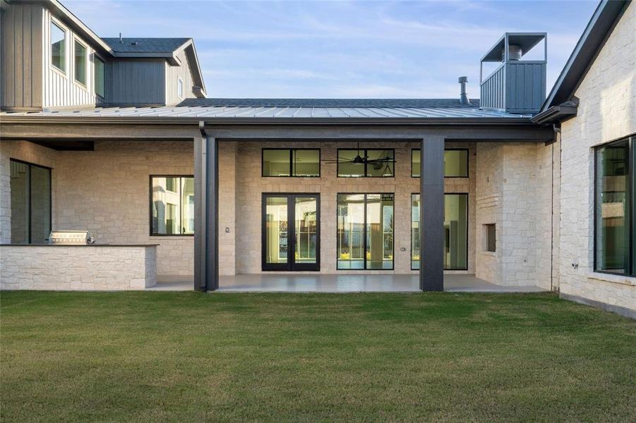 Exterior details and patio area of a home in Preston Manor, Colleyville (Image 4). Exterior details and patio area of a home in Preston Manor, Colleyville (Image 4).