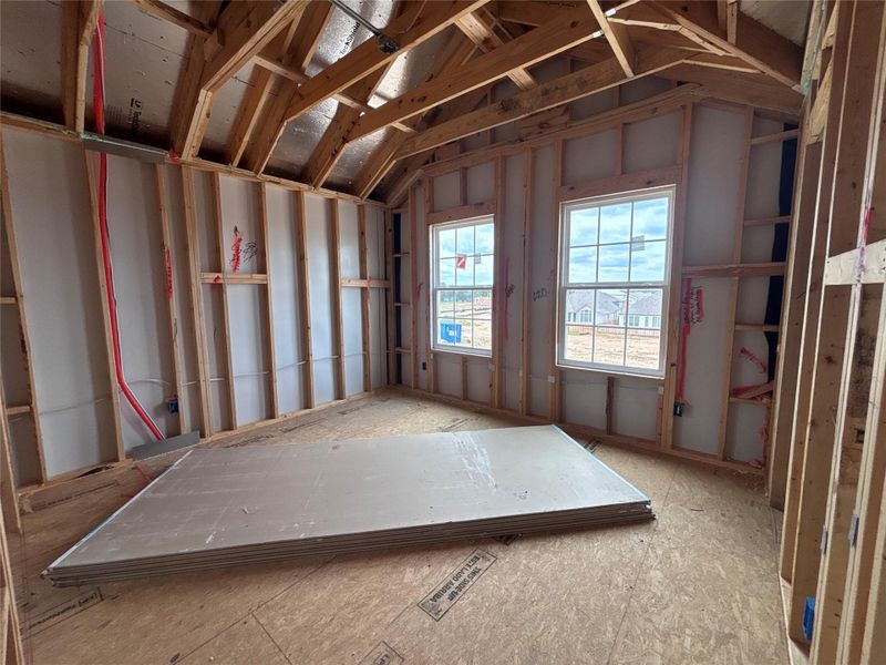 In-progress construction of a new home in The Colony 50s, Bastrop, TX (Image 16). In-progress construction of a new home in The Colony 50s, Bastrop, TX (Image 16).