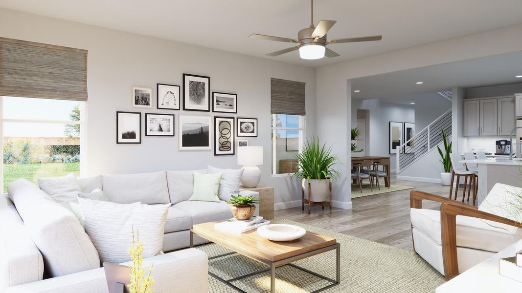 Great Room | Caroline | Sage Collection – Freedom at Anthem in Kyle, TX by Landsea Homes Great Room | Caroline | Sage Collection – Freedom at Anthem in Kyle, TX by Landsea Homes