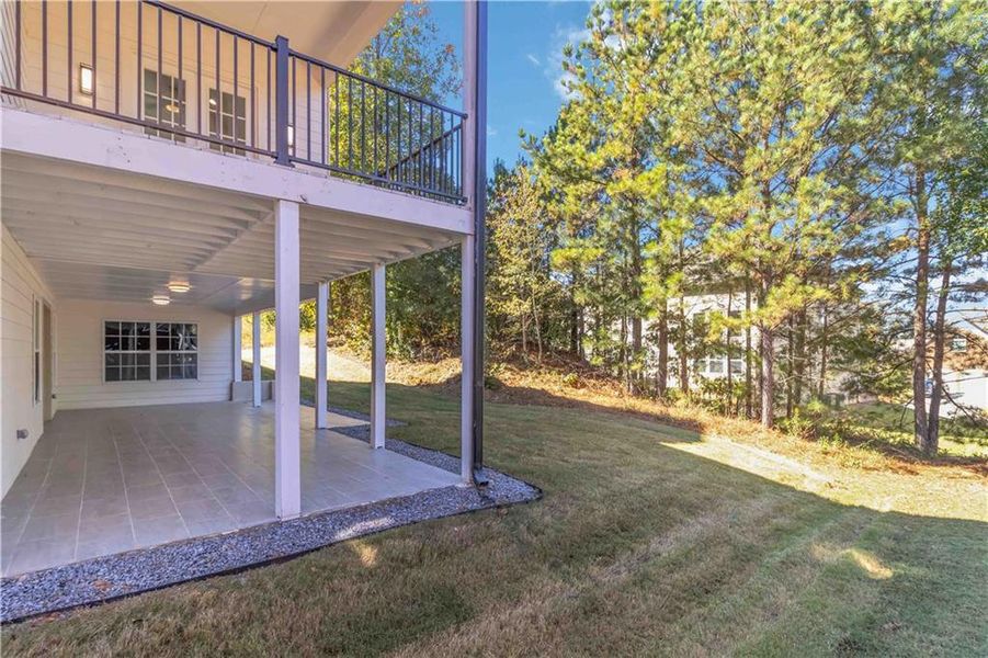 Exterior details and patio area of a home in , Atlanta (Image 33).