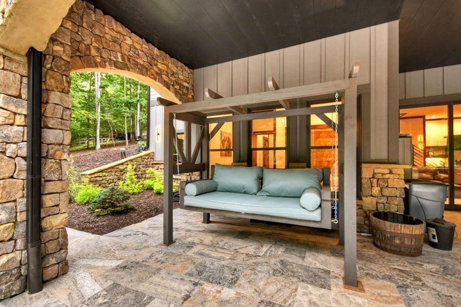 Furnished interior view inside a new home in , Mineral Bluff (Image 39).
