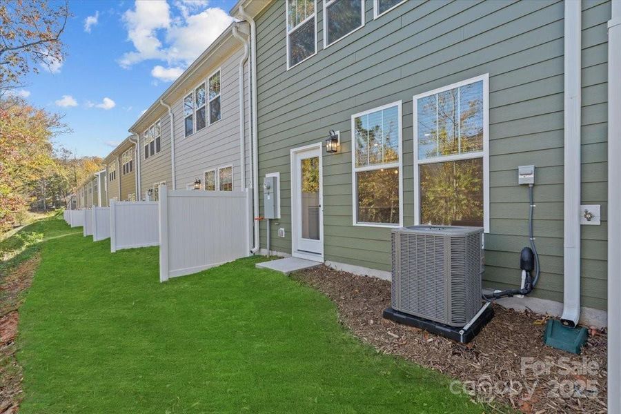 Exterior details and patio area of a home in Clayton Crossing, Arden (Image 3). Exterior details and patio area of a home in Clayton Crossing, Arden (Image 3).