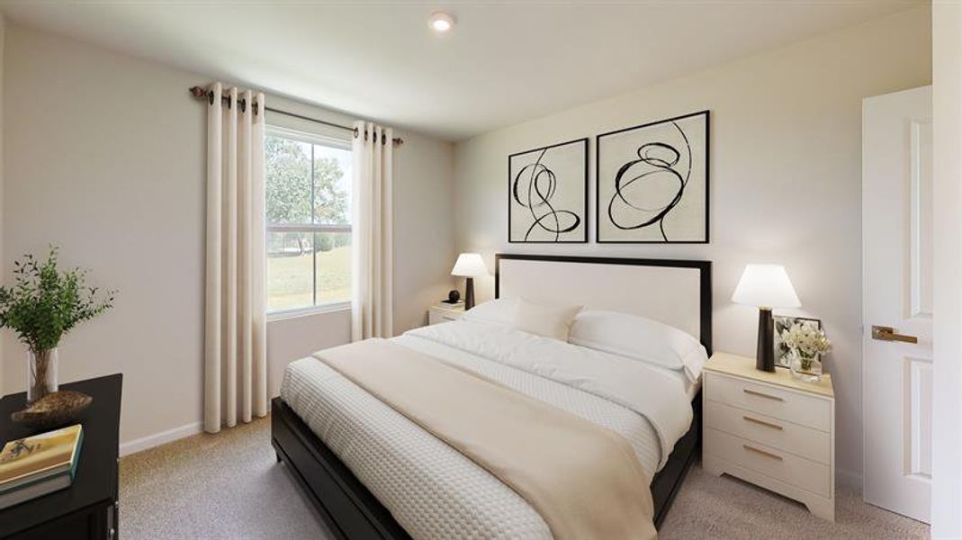 Representative furnished interior of a home built from the Sequoia by Ryan Homes in Baker Grove, Moore (Image 6).