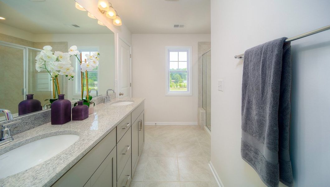 Representative furnished interior of a home built from the Denver by D.R. Horton in Townes at Tap Root Farms, Fletcher (Image 27). Representative furnished interior of a home built from the Denver by D.R. Horton in Townes at Tap Root Farms, Fletcher (Image 27).