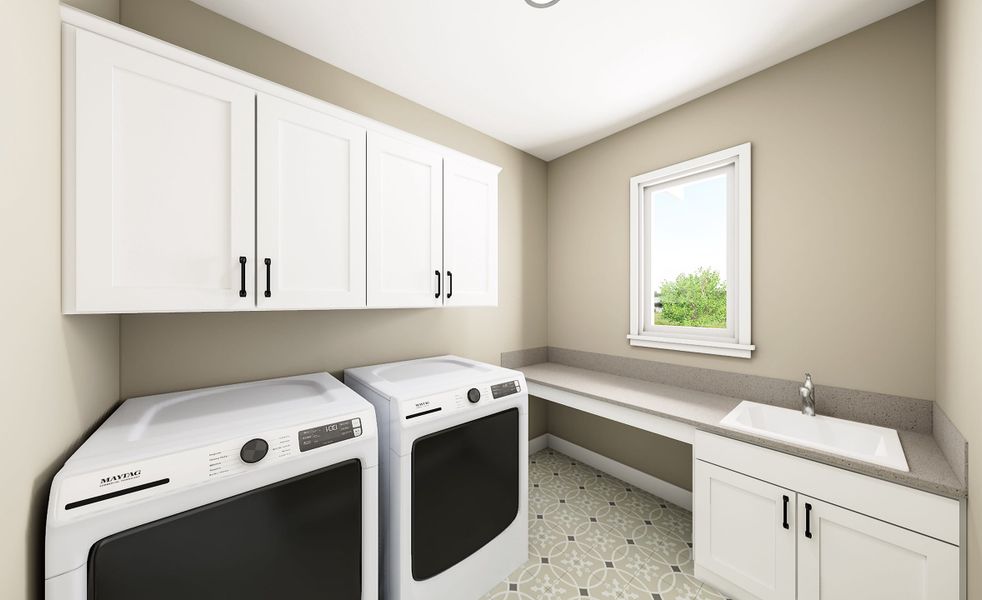 Furnished interior view inside a new home in Union Park, Little Elm (Image 5).
