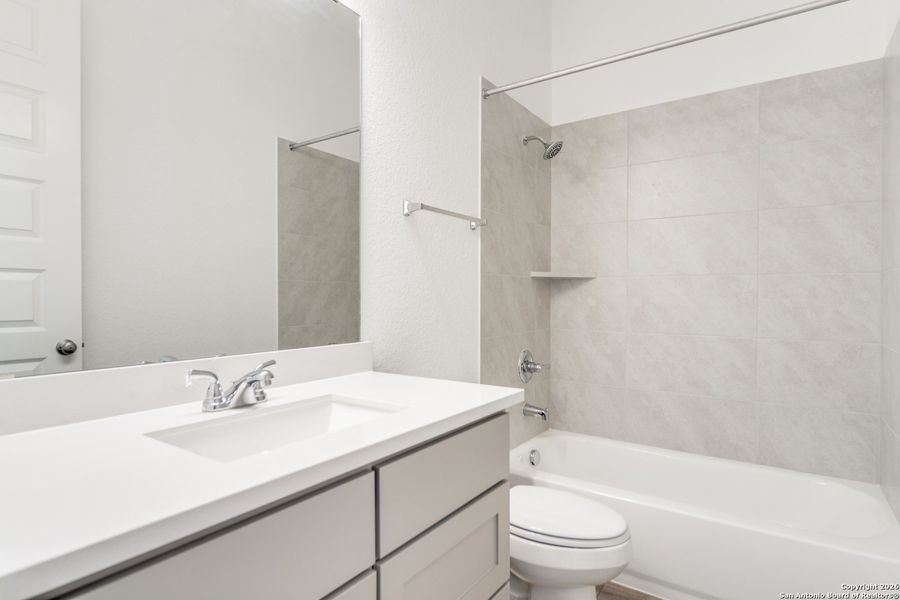 Furnished interior view inside a new home in , New Braunfels (Image 10).