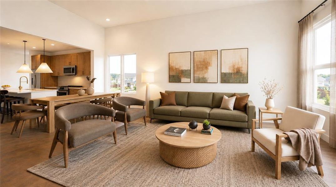 Furnished interior view inside a new home in Meraki, Forney (Image 9). Furnished interior view inside a new home in Meraki, Forney (Image 9).
