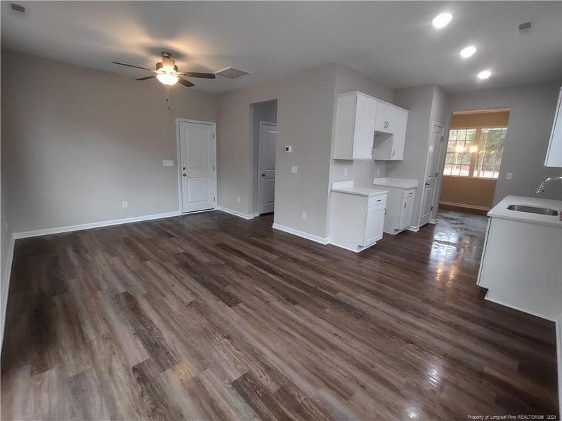 Family room off kitchen