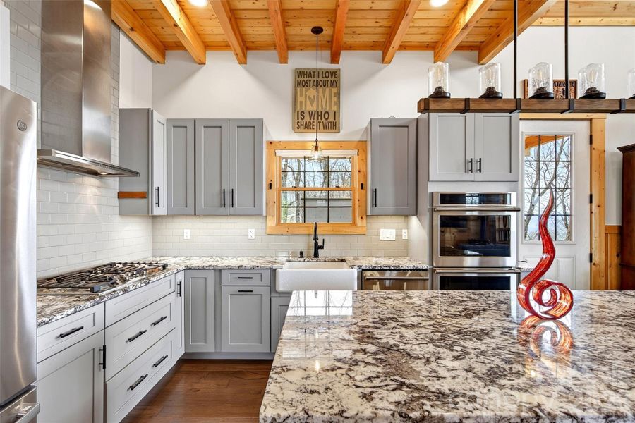 GE Monogram smart appliances, wifi enabled.