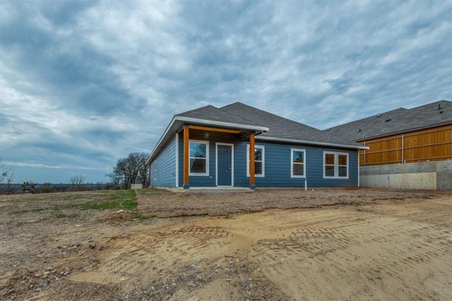 Exterior details and patio area of a home in , Fort Worth (Image 4). Exterior details and patio area of a home in , Fort Worth (Image 4).