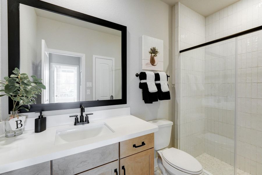 Furnished interior view inside a new home in Bridgeland: Signature Collection, Cypress (Image 23).