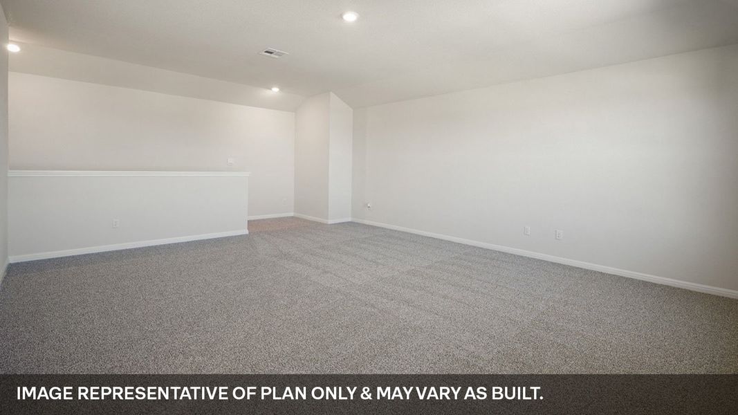 Representative unfurnished interior of a home built from the The Quincy by D.R. Horton in Thunder Rock, Marble Falls (Image 28).