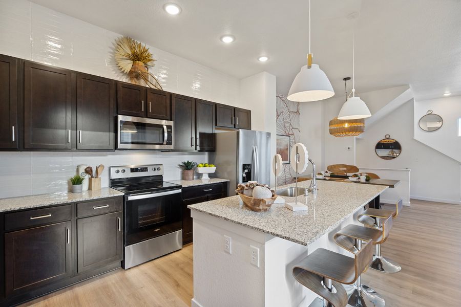 Furnished interior view inside a new home in Trailside on Harmony, Timnath (Image 19).
